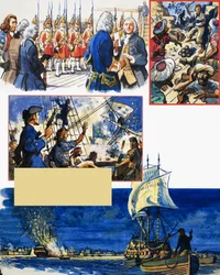 Sammelalbum des britischen Seemanns: Kampf gegen die Franzosen