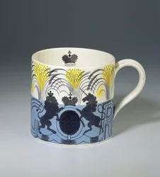 Krönungsbecher für König Georg VI., hergestellt von Josiah Wedgwood & Sons, 1937