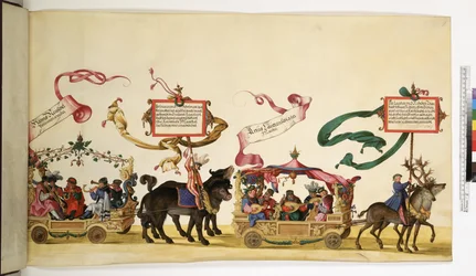 Ganzseitig: Detail aus dem Triumphzug, ca. 1550-1600