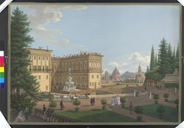 Gouache von Franz Jaschke