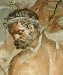 Herakles findet seinen Sohn Telephos in Arkadien (Detail)