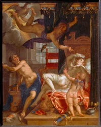 Jupiter schleicht sich in das Zimmer der Danae