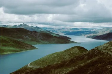 Yamdrok-See, Südroute von Shigatse nach Lhasa, Tibet