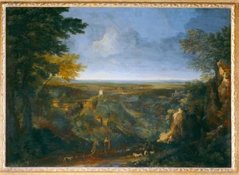 Paysage de la campagne romaine