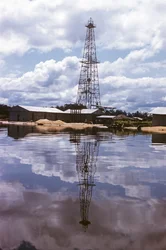 Shell und British Petroleum Company, Niger-Delta nach Port Harcourt, Nigeria, Afrika