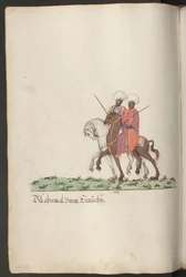 Der Serail der Sultanin, Schwarze Eunuchen zu Pferde ...