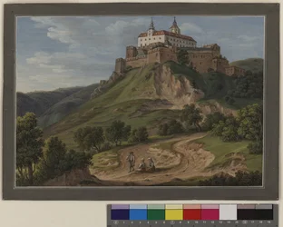 Ansicht von Schloss Forchtenstein in Ungarn