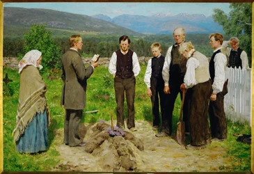 Das Begräbnis, 1885