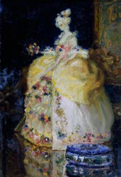 Dame des achtzehnten Jahrhunderts, von Erminia Bruni Menin (1870-1904). Italien, 20. Jahrhundert.