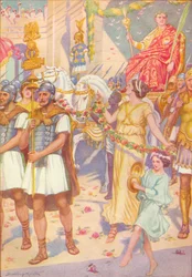 Sein Fortschritt war wie der eines Königs, ca. 1912