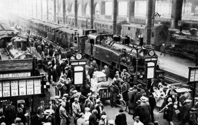 Ankunft des Zuges am Nordbahnhof, Paris, 1931