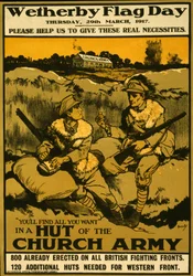 Plakat für den Wetherby-Flaggentag, Donnerstag, 29. März 1917, veröffentlicht 1917