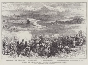 Mit der Shan-Kolonne in Burma, Angriff auf die Rebellenstellung bei Nankon