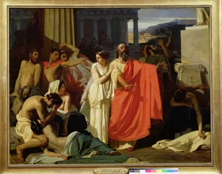 Ödipus und Antigone werden nach Theben verbannt, 1843