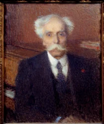 Porträt von Gabriel Faure (1845-1924), französischer Komponist.