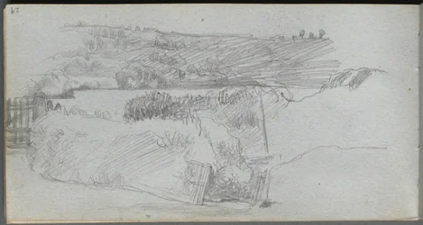 Skizzenbuch, Seite 29: Landschaftsstudie