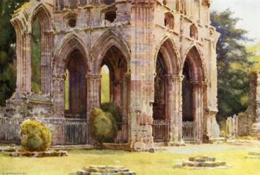 Dryburgh Abbey: Das Grab von Sir Walter Scott