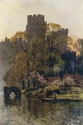 Warwick Castle vom Fluss aus
