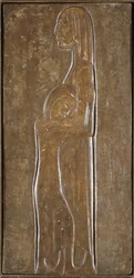 Witwe und Tochter: Studie für das Denkmal für die Toten des Ersten Weltkriegs