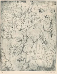 Mädchen mit Blumen, 1923