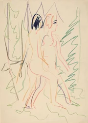 Zwei Akte im Wald, 1925