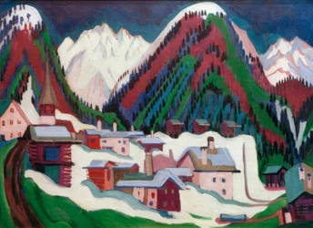 Dorf Monstein bei Davos