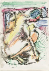 Erna badet in einer Wanne