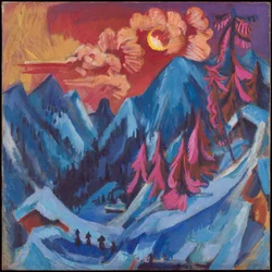 Wintermondlandschaft