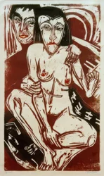 Melancholie (Selbstbildnis mit Erna)