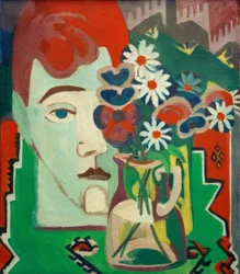 Müllerkopf mit Blumen