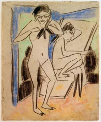 Ohne Titel (Fränzi und Marcella im Atelier)