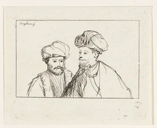 Porträt von zwei Männern mit Turban