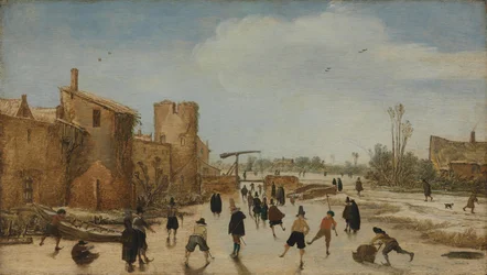 Eisbelustigung auf dem Wallgraben