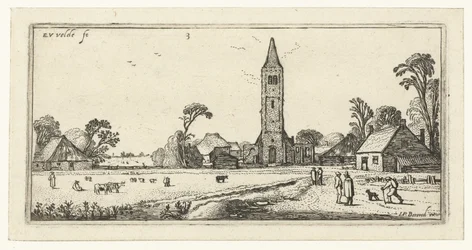 Wanderer auf einem Weg bei Spaarnwoude