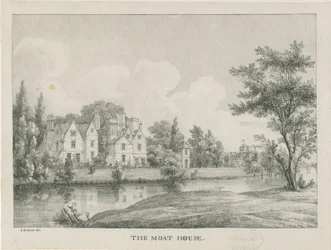 Tamworth - The Moat House: Zinkografie, undatiert [1796-1865]