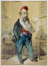 Karikaturporträt von Jules Miot (1810-1883), Politiker