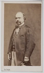 Porträt von Giuseppe Palizzi (1813-1887), italienischer Maler.