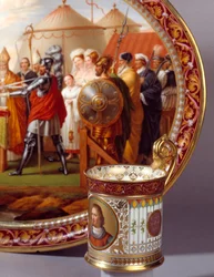 Schokoladenserviertasse