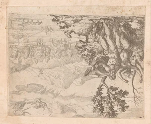 Landschaft mit Merkur, der Argus tötet