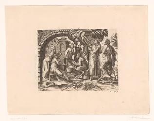 Fabel vom Satyr und dem Bauern, der in seine Suppe und in seine Hände bläst