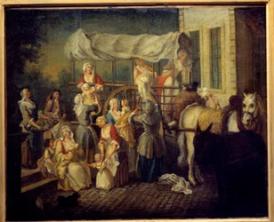 Die Ankunft der Krankenschwestern.