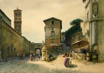 Via dei Penitenzieri in Rom, aus der Serie „Roma sparita“ (Verschwundenes Rom)