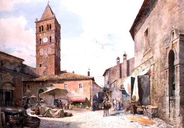 Ansicht der Piazza dell