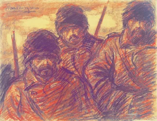 Drei russische Soldaten