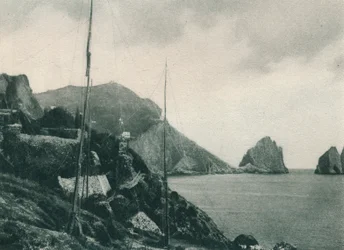 Marina Piccola mit Vogelfängernetzen, Capri, Italien, 1927