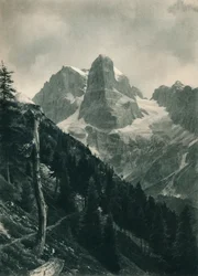 Ansicht der Brenta-Gruppe, Madonna di Campiglio, Dolomiten, Italien, 1927