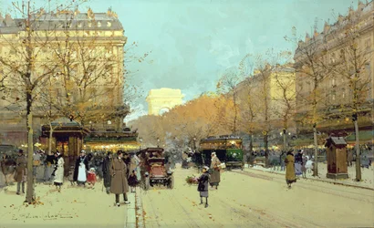 Boulevard Haussmann, in Paris