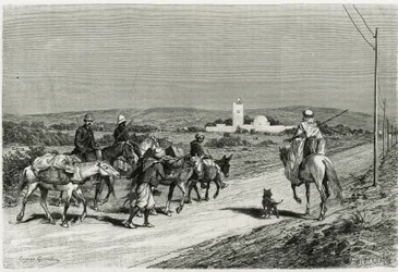 Unser Anhänger bewegt sich. Graviert von Eugene Girardet, zur Illustration der Geschichte 