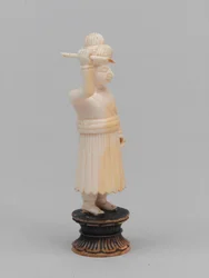 Schwarzer Bauer, Schachfigur, Indien