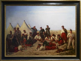 Das Lotteriespiel im Lager von Chalons